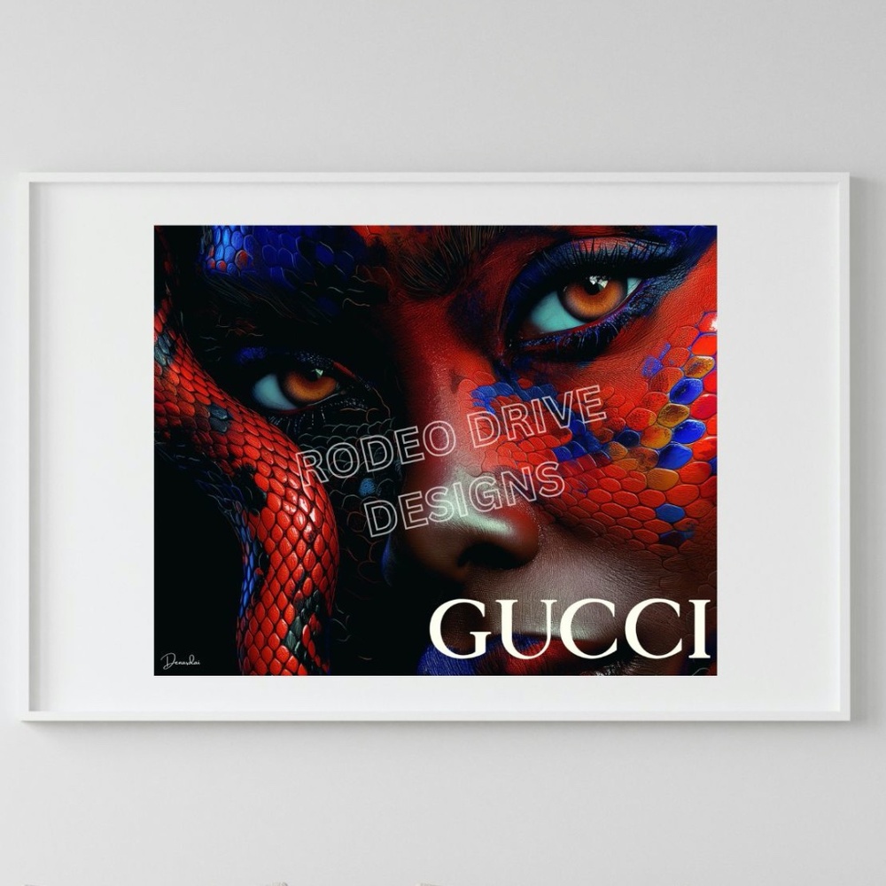 GUCCI WALL ART 20x16 GUCCI FASHION ART GUCCI PRINT